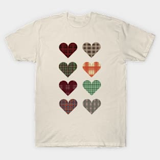 Checkered Hearts T-Shirt